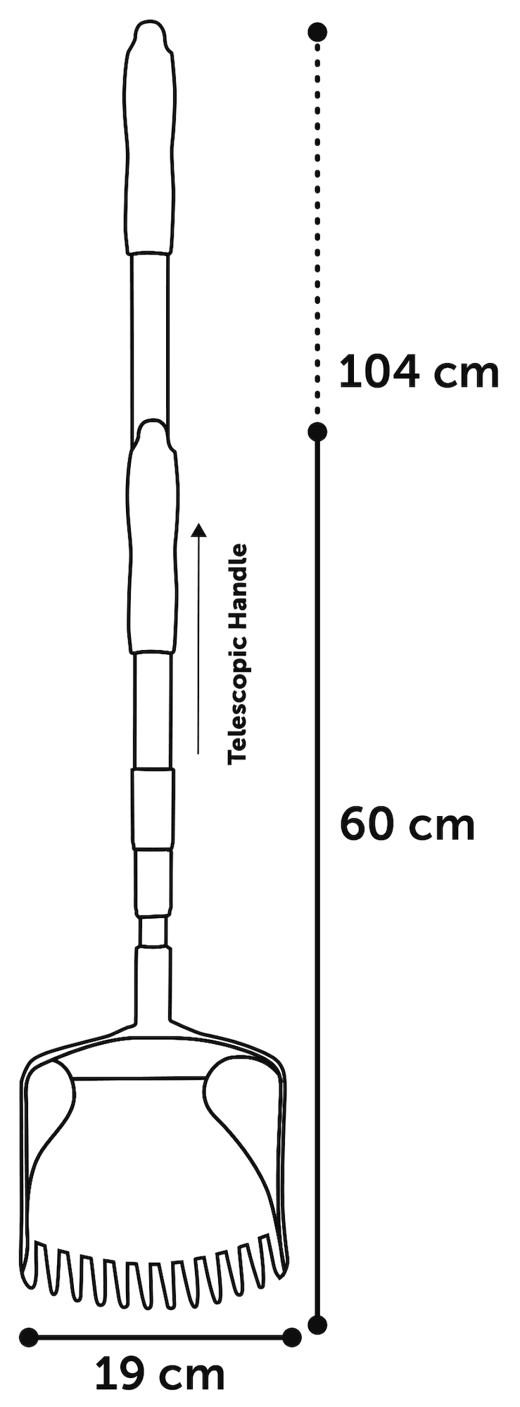 Flamingo Poop scoop Jacky Black