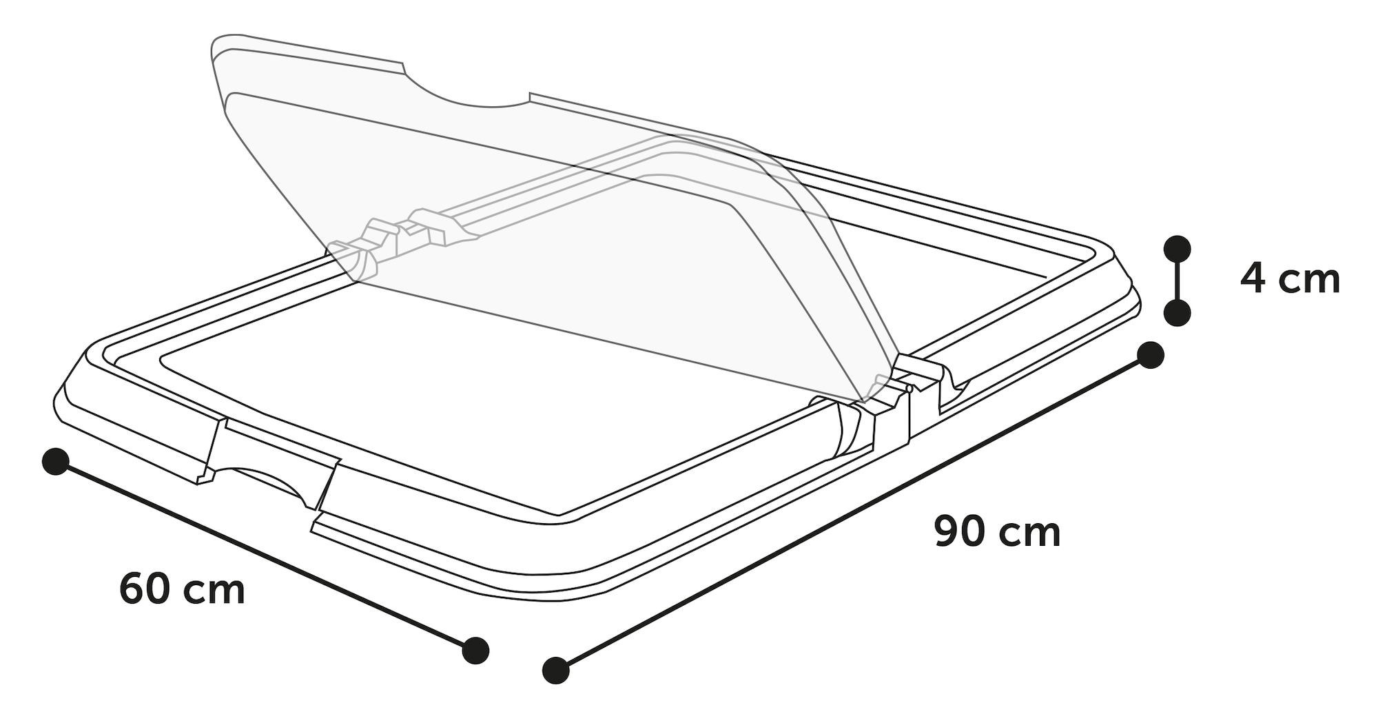 Flamingo Training pad holder Fifi Grey