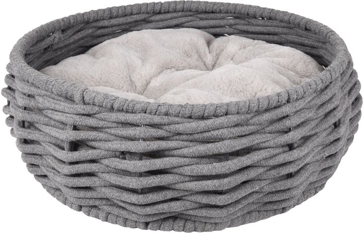Flamingo Basket Zinzi Round Grey