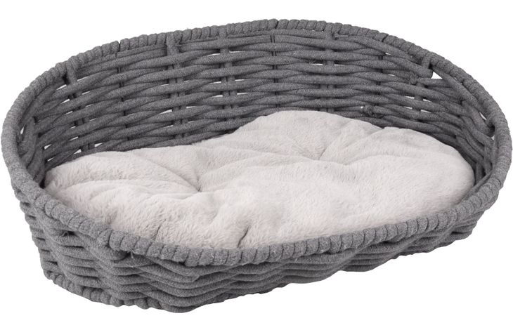 Flamingo Basket Zinzi Oval Grey
