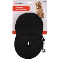 Flamingo Laisse d'entraînement et à pister Ziggi Noir