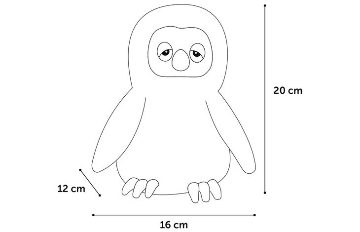 Flamingo Toy Lorio Owl Purple