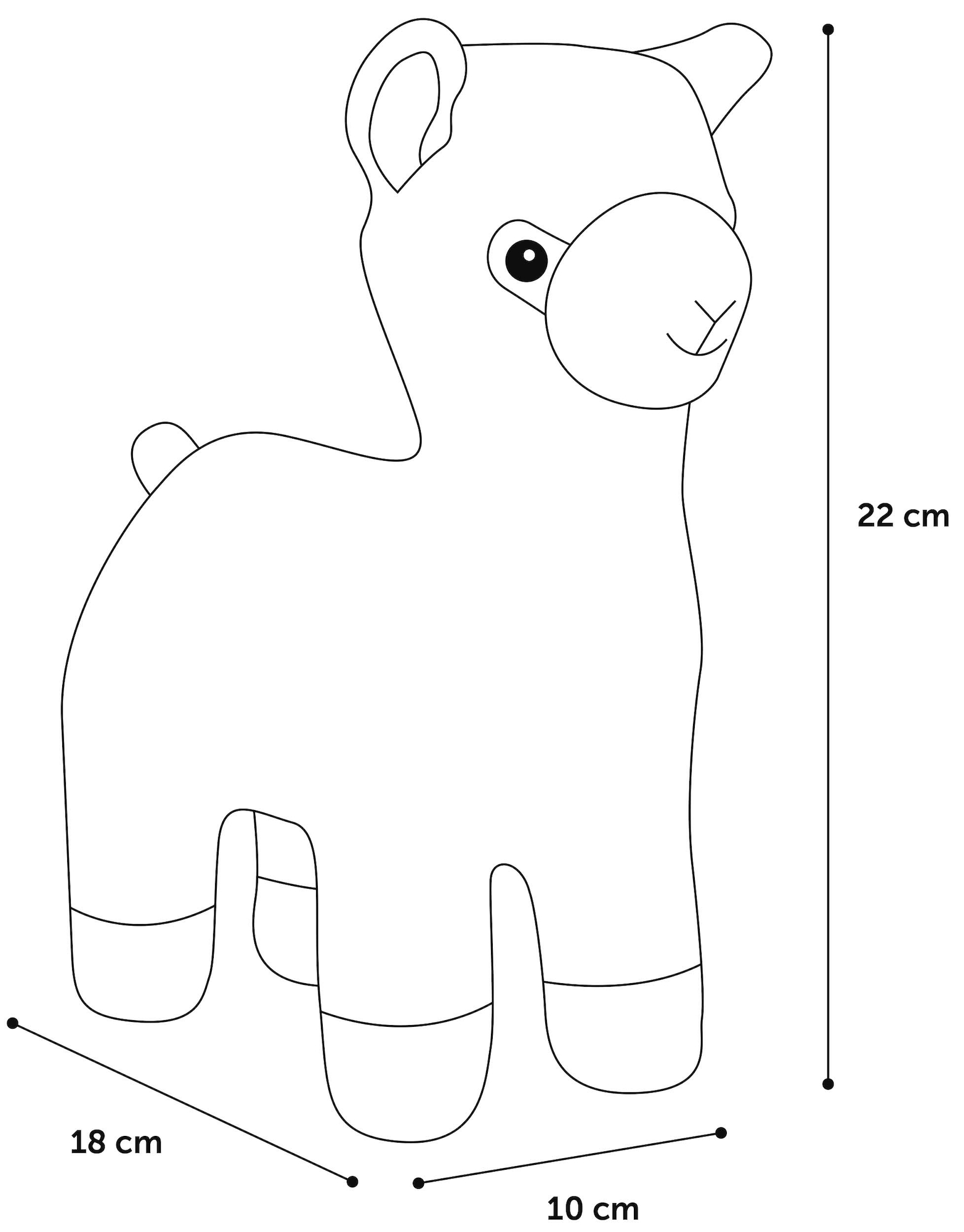 Flamingo Toy Lorio Llama Yellow