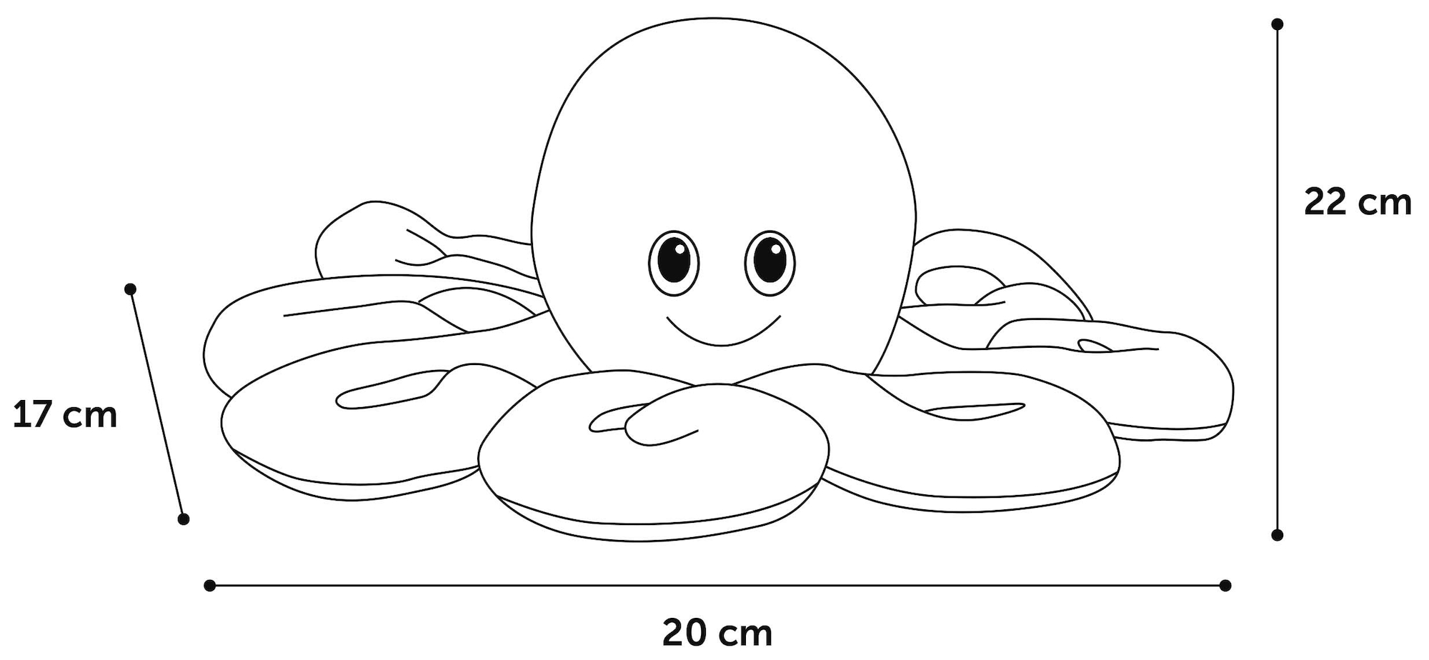 Flamingo Toy Lorio Octopus Purple