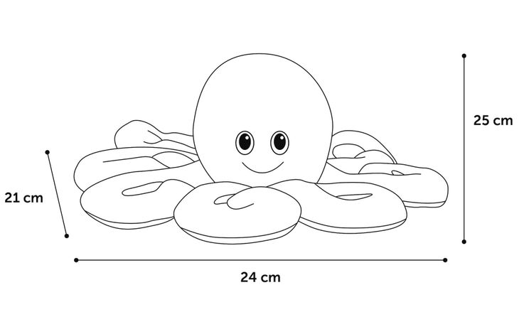 Flamingo Toy Lorio Octopus Purple