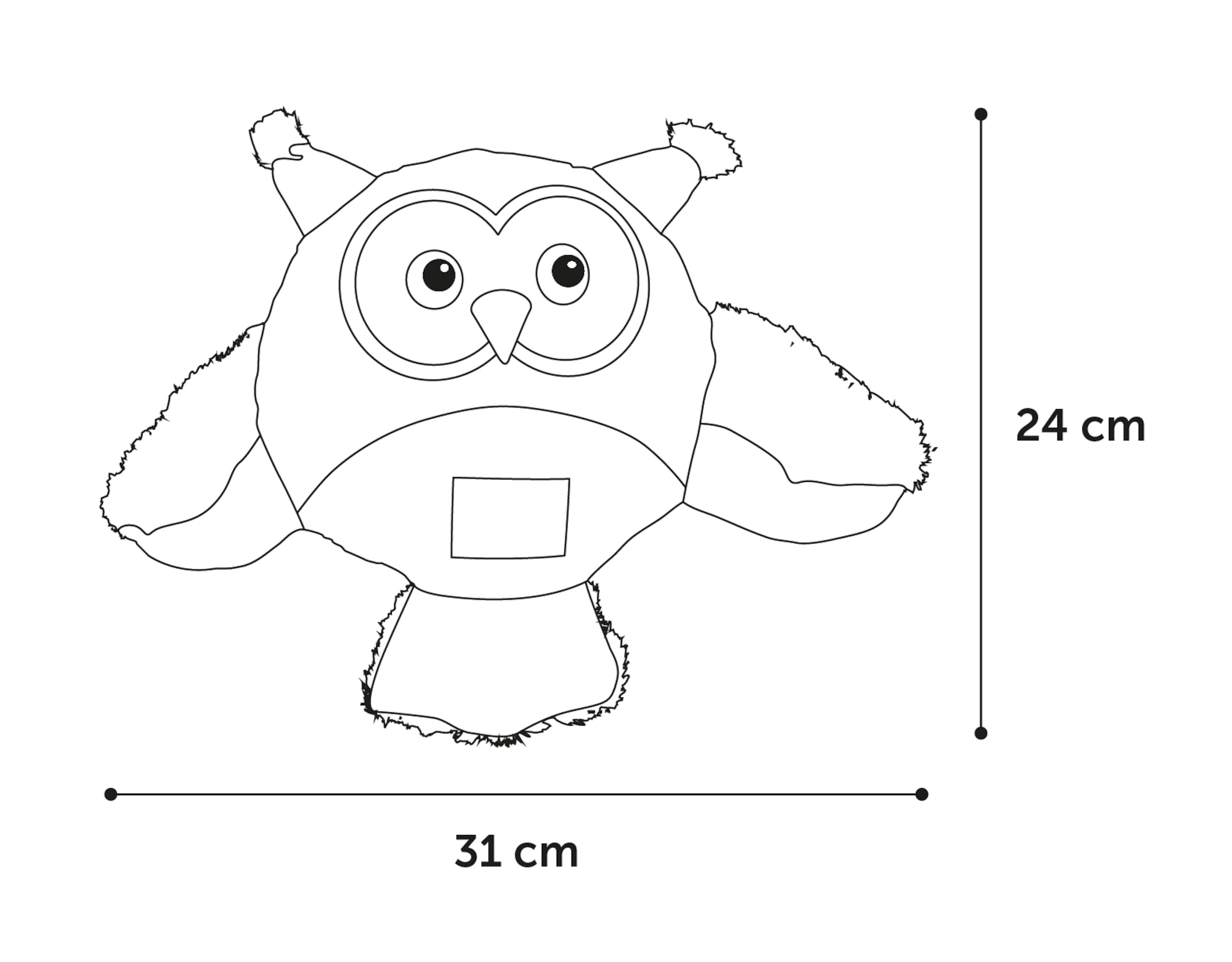 Flamingo Spielzeug Natura Delight Eule Mischung