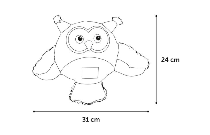Flamingo Spielzeug Natura Delight Eule Mischung