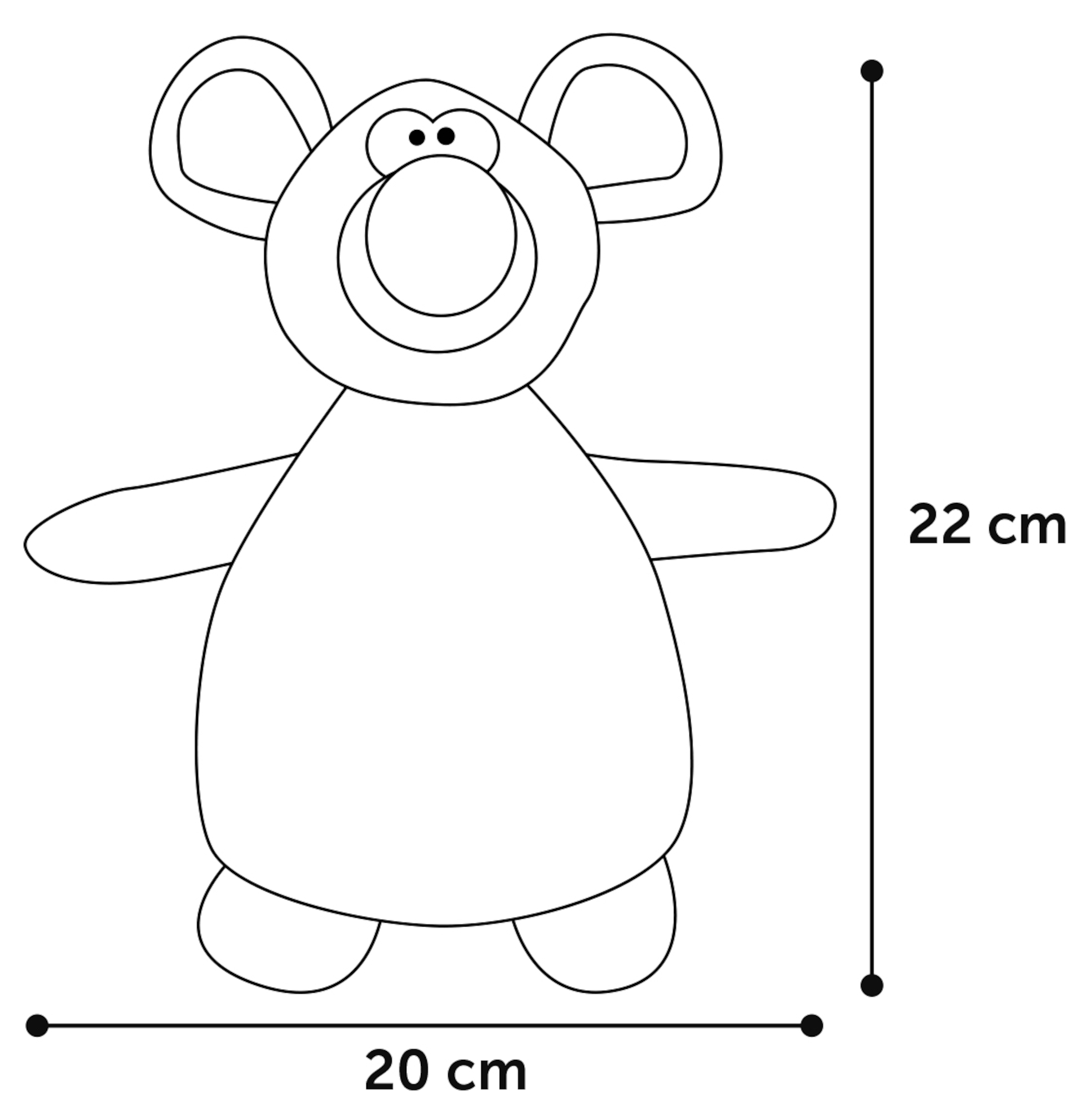 Flamingo Toy Stacy Mouse Brown