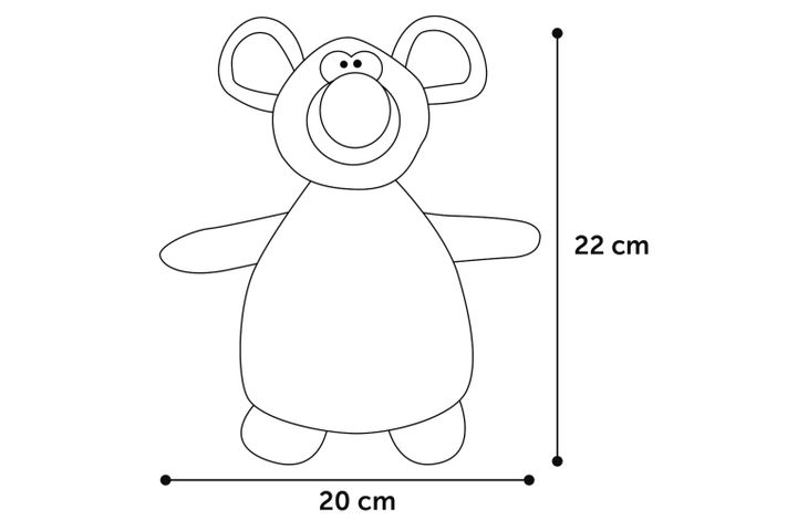 Flamingo Toy Stacy Mouse Brown