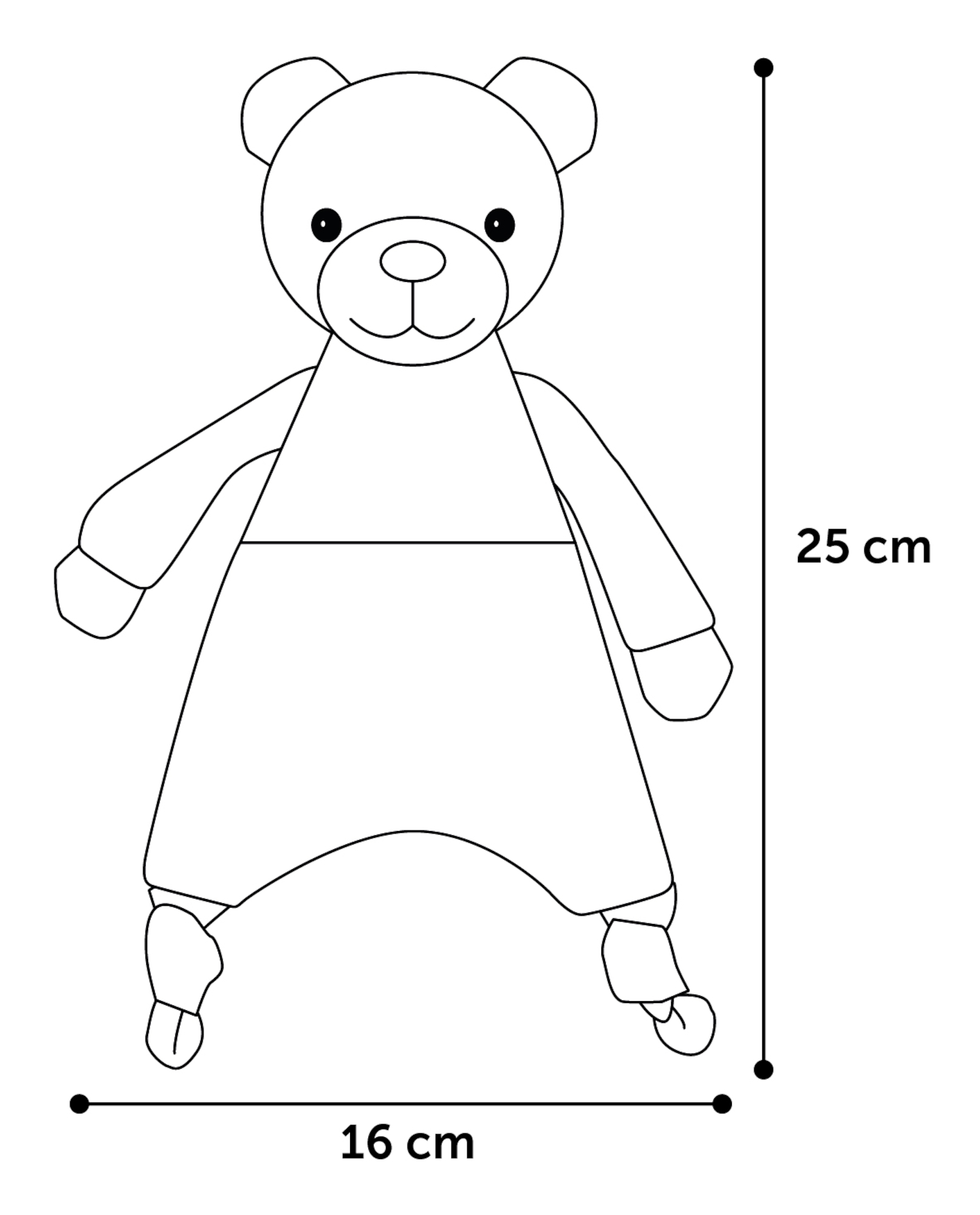 Flamingo Speelgoed Stripsy Beer Plat Grijs