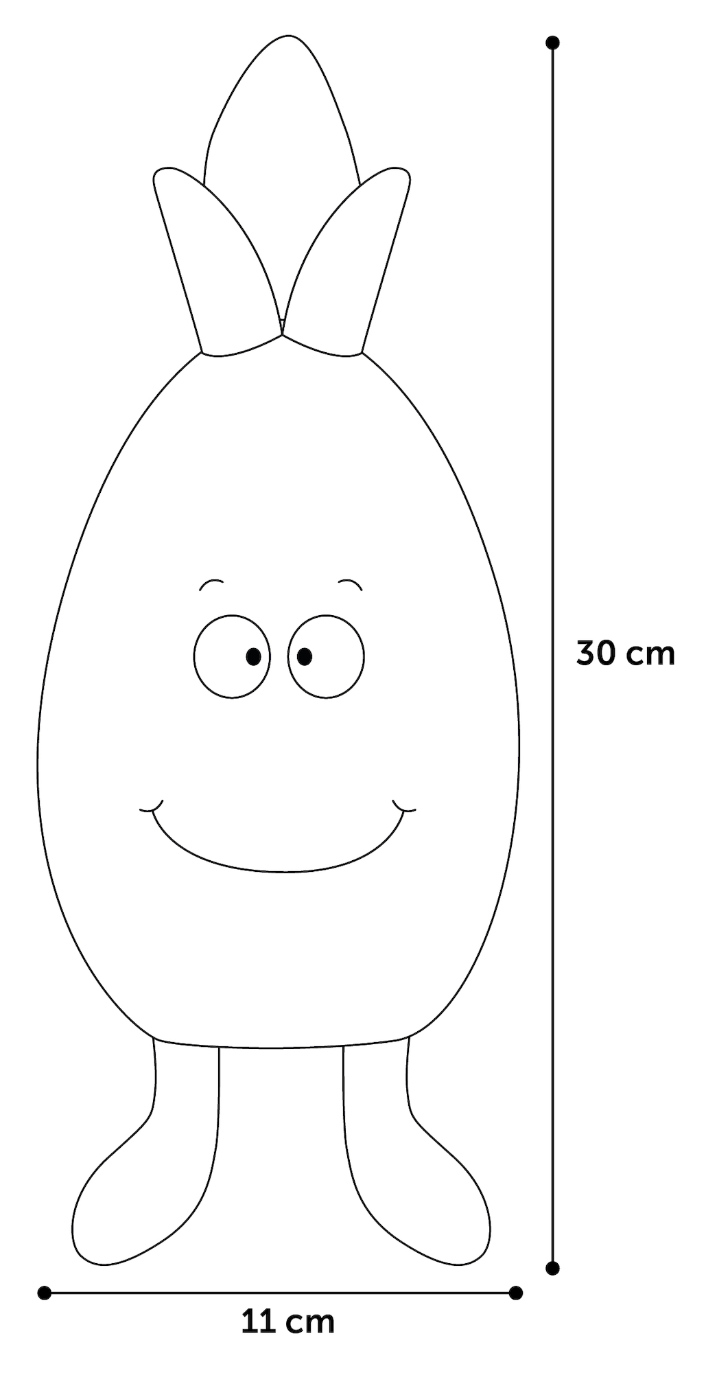 Flamingo Toy Fruity Pine apple Yellow