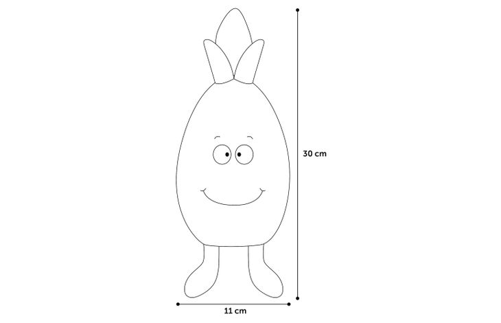 Flamingo Toy Fruity Pine apple Yellow