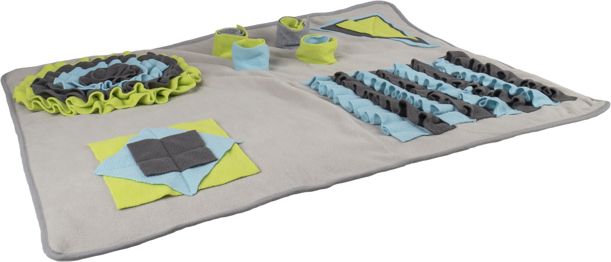 Flamingo Sniffing carpet Joya  Dark blue & Grey & Light blue & Light green