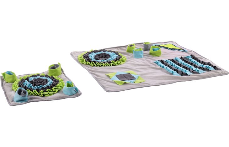 Flamingo Sniffing carpet Joya Dark blue & Grey & Light blue & Light green