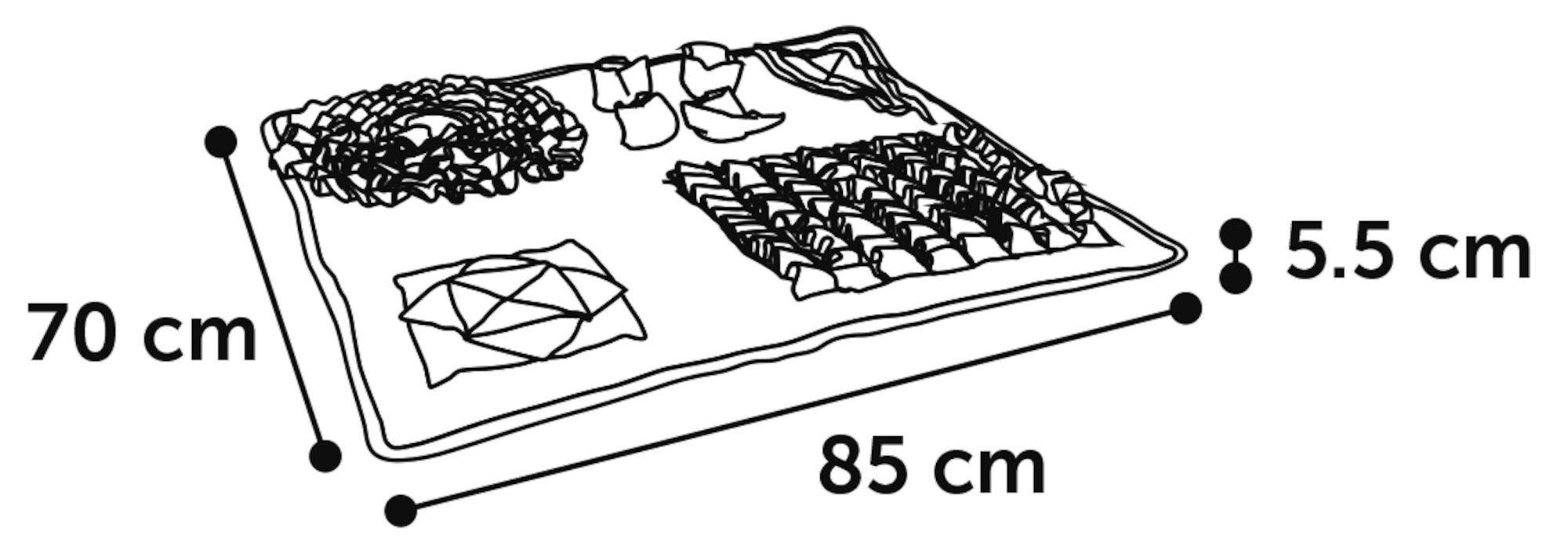 Flamingo Sniffing carpet Joya  Dark blue & Grey & Light blue & Light green