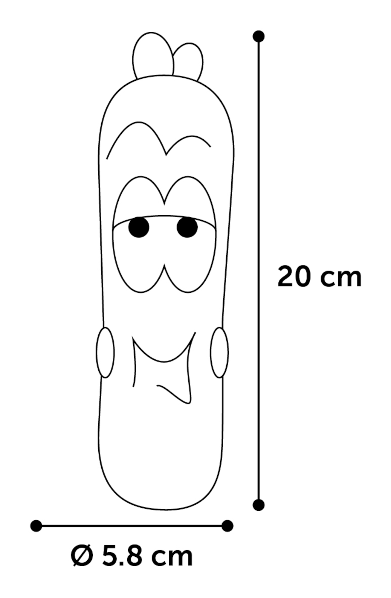 Flamingo Giocattolo Tipsy Salsiccia Arancio