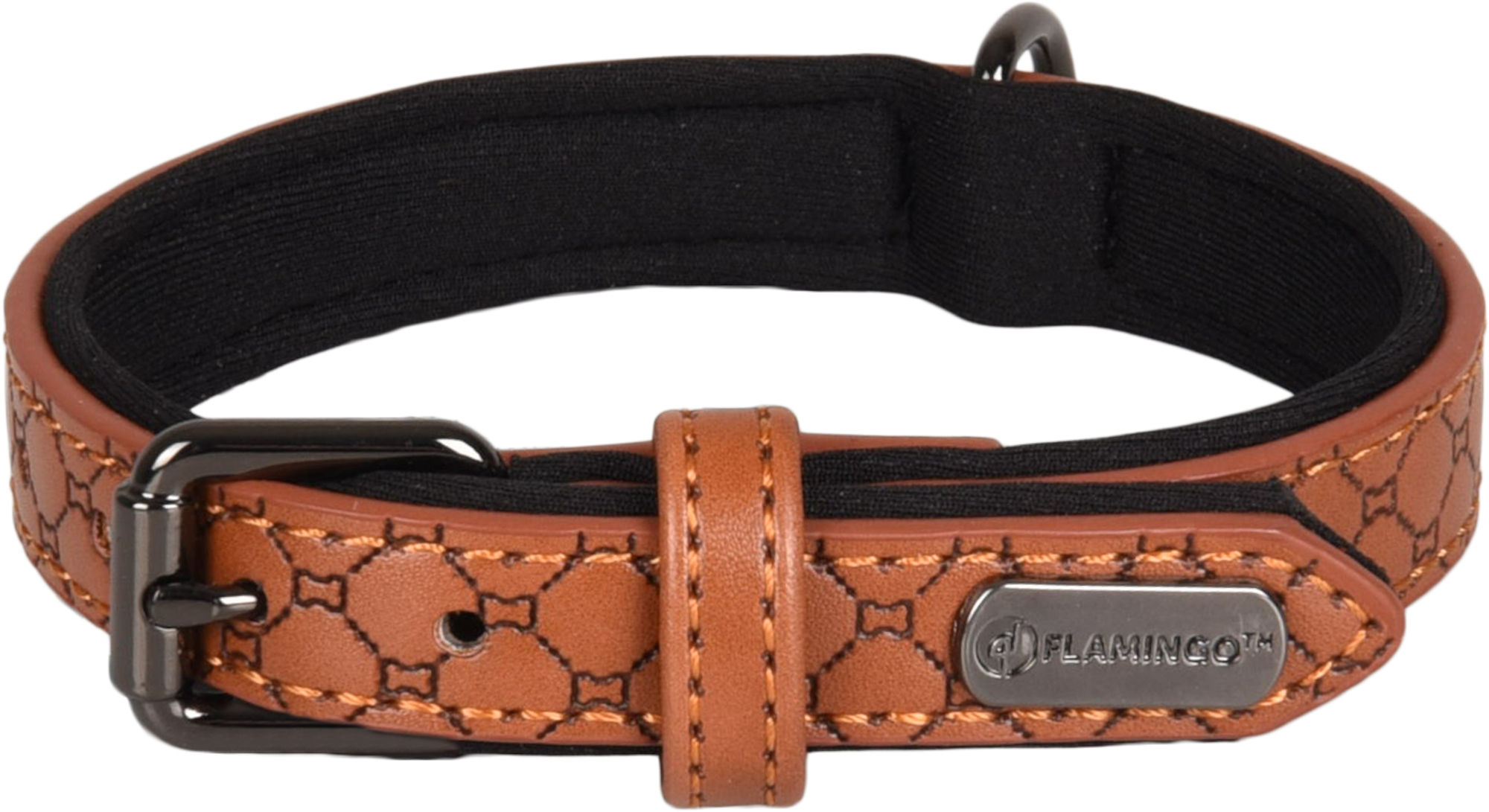 Flamingo Halsband met neopreen Patti Bruin