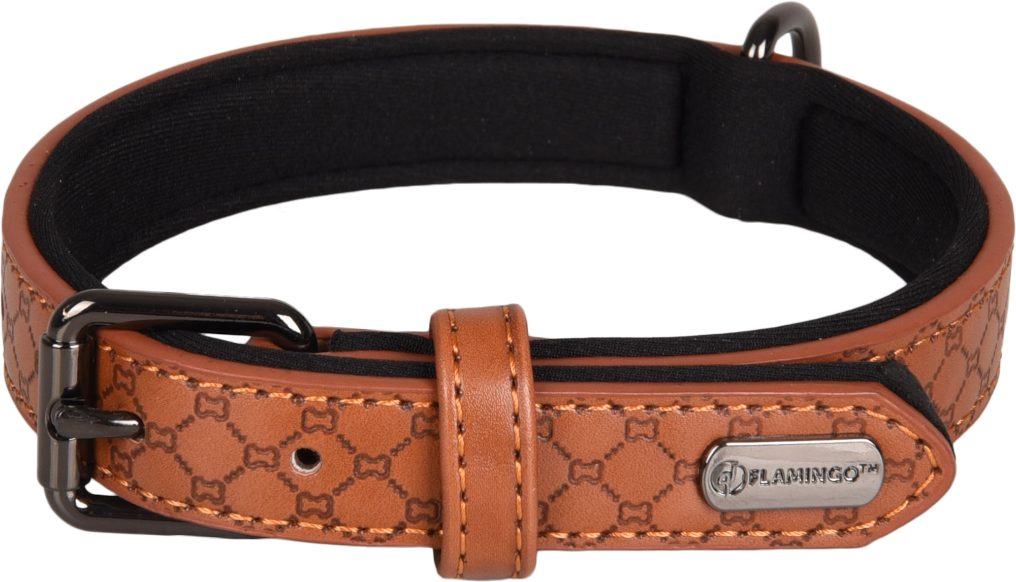 Flamingo Halsband met neopreen Patti Bruin