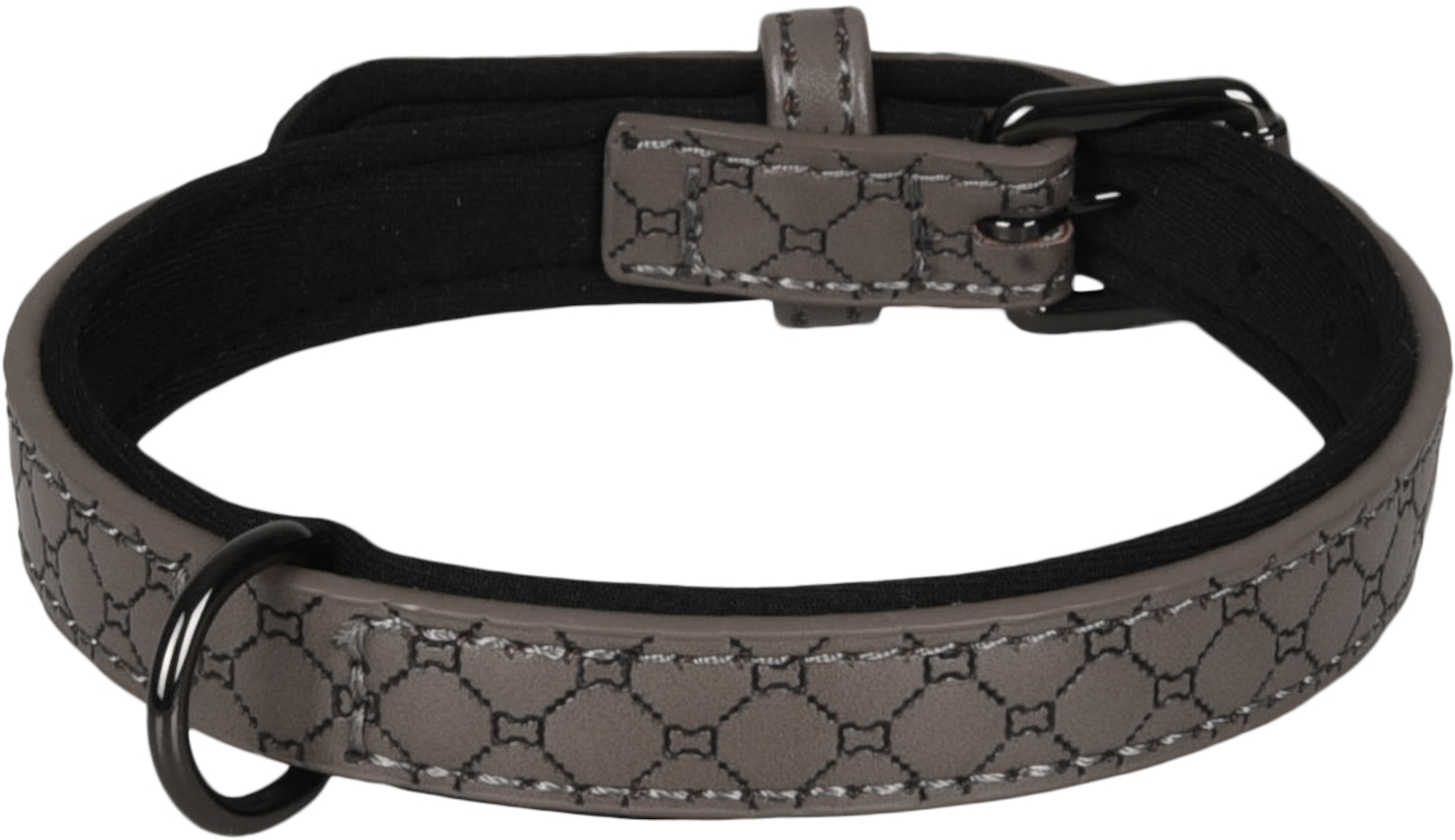Flamingo Collar With neoprene Patti Grey