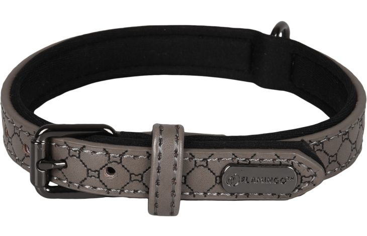 Flamingo Collar With neoprene Patti Grey