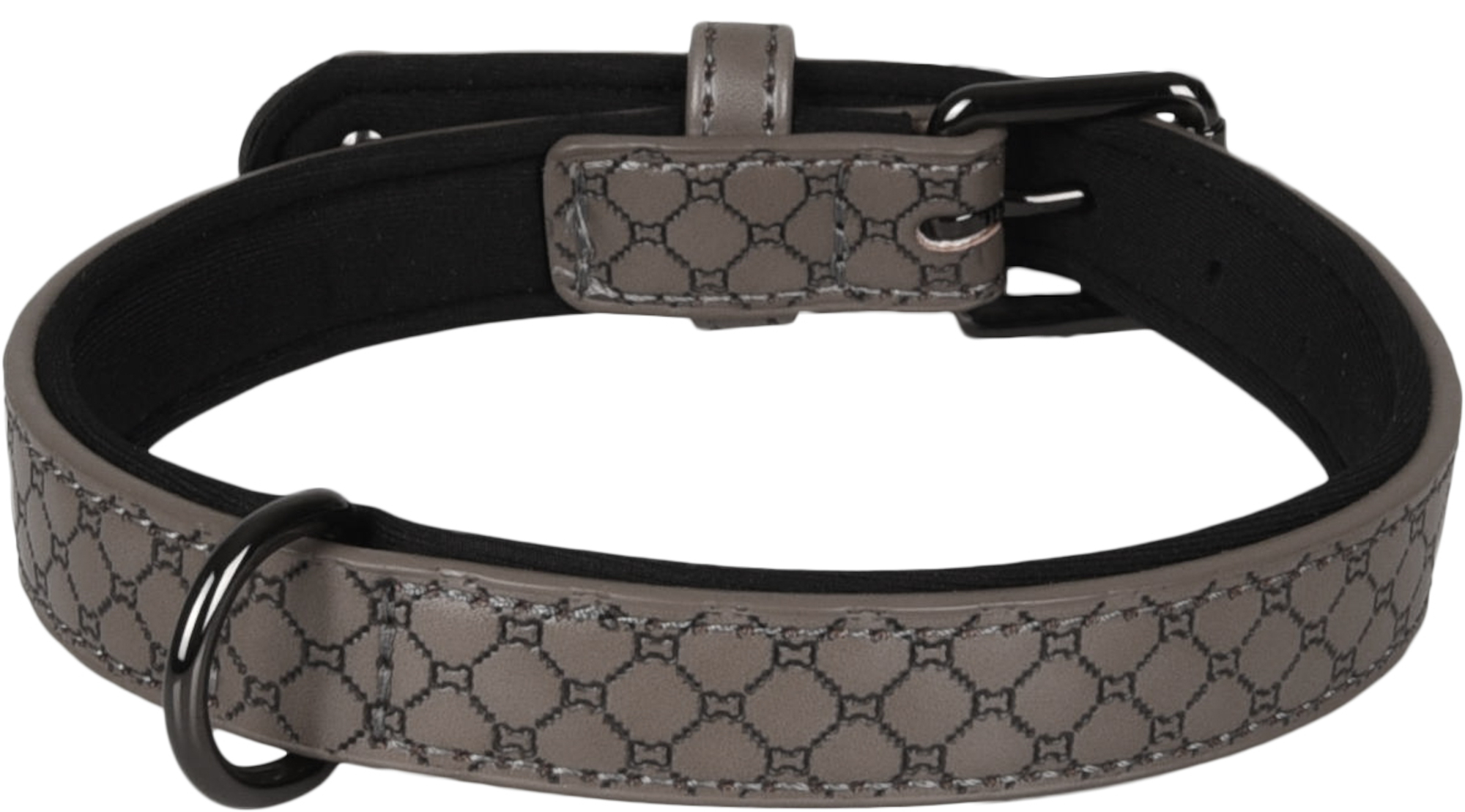 Flamingo Halsband met neopreen Patti Grijs