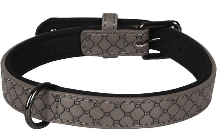 Flamingo Halsband met neopreen Patti Grijs