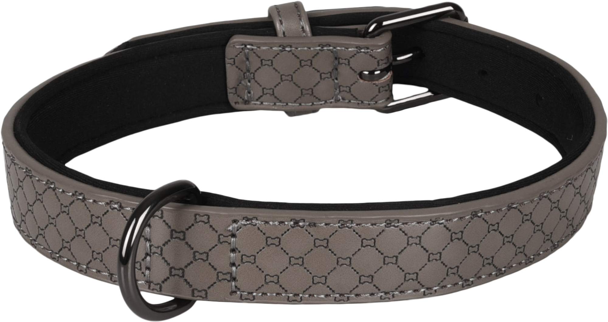 Flamingo Collar With neoprene Patti Grey
