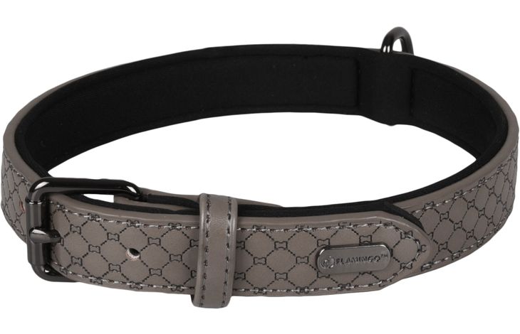 Flamingo Halsband met neopreen Patti Grijs