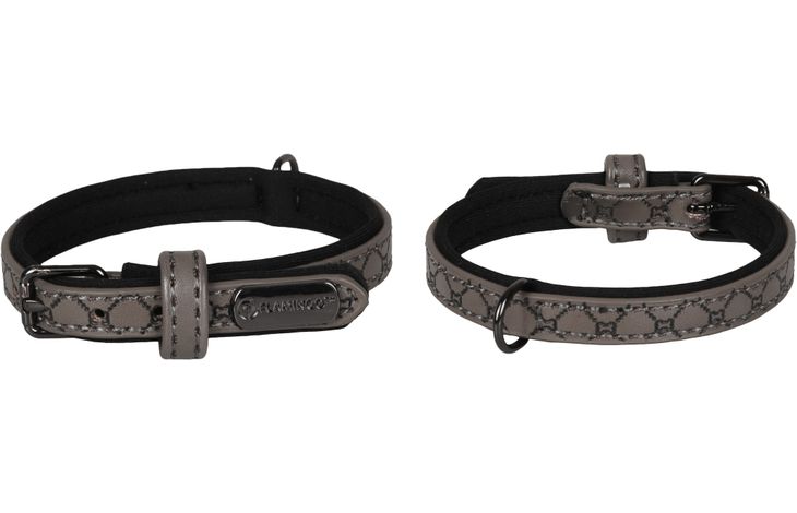 Flamingo Halsband met neopreen Patti Grijs