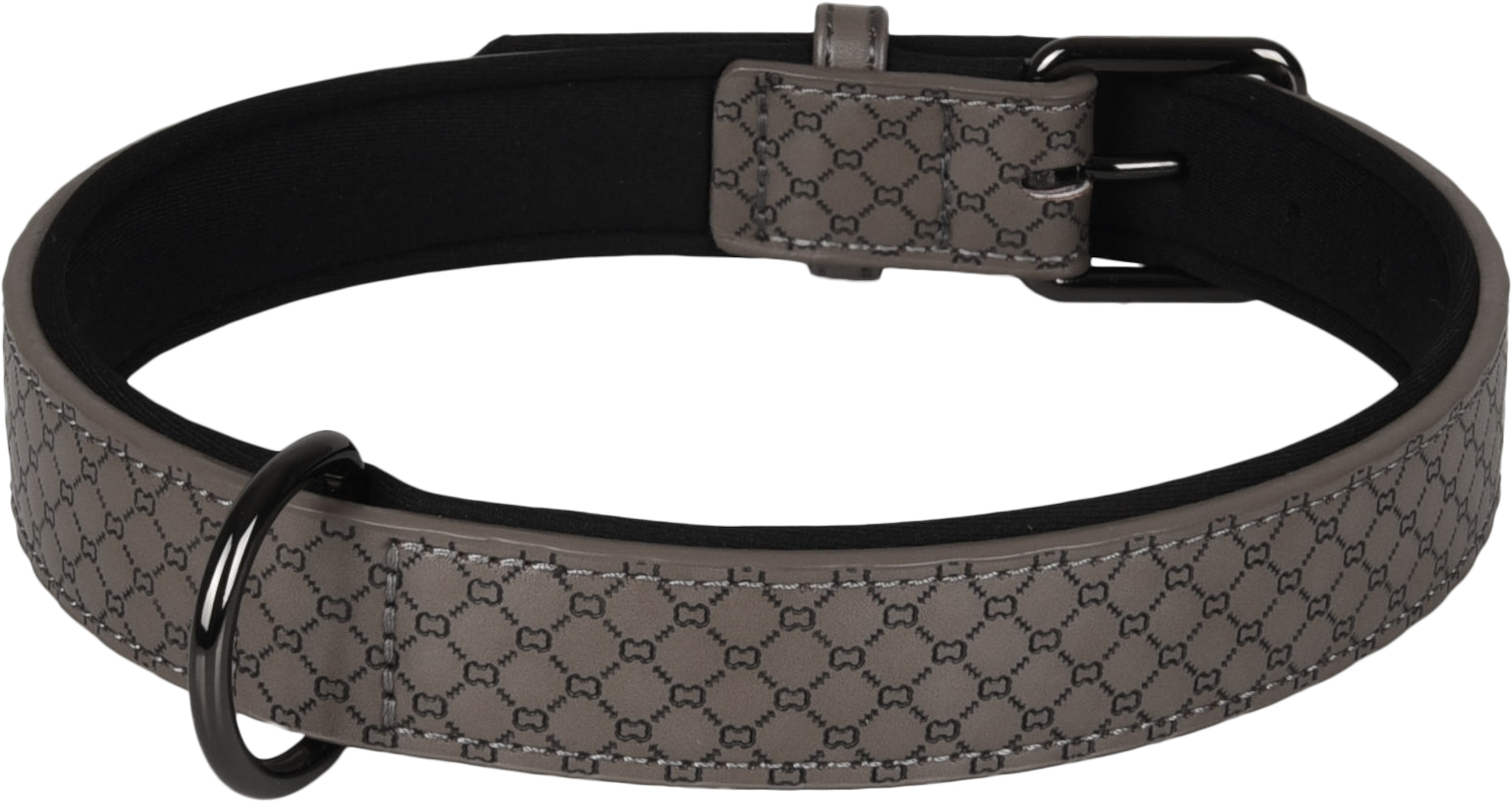 Flamingo Collar With neoprene Patti Grey