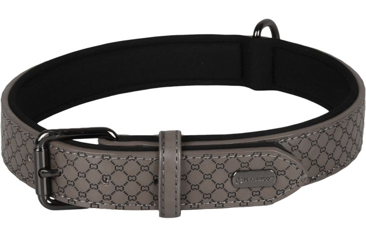 Flamingo Collar With neoprene Patti Grey