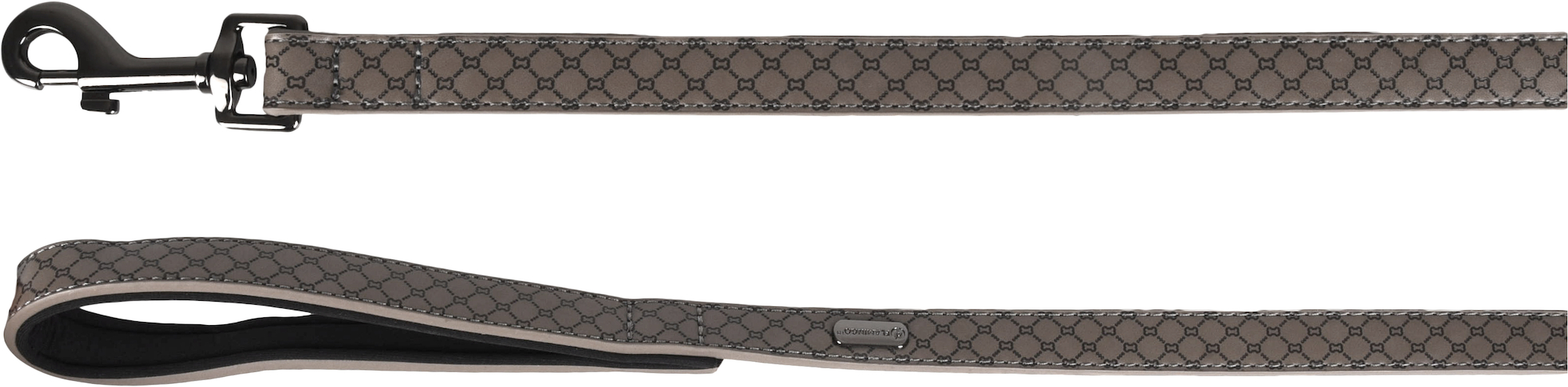 Flamingo Leash With neoprene Patti Grey