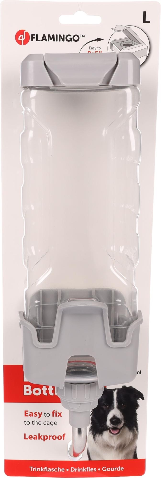 Flamingo Trinkflasche Duna Hellgrau