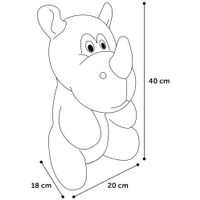 Flamingo Toy Henny Rhinoceros Taupe