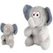 Spielzeug Henny Elefant Grau Weiß