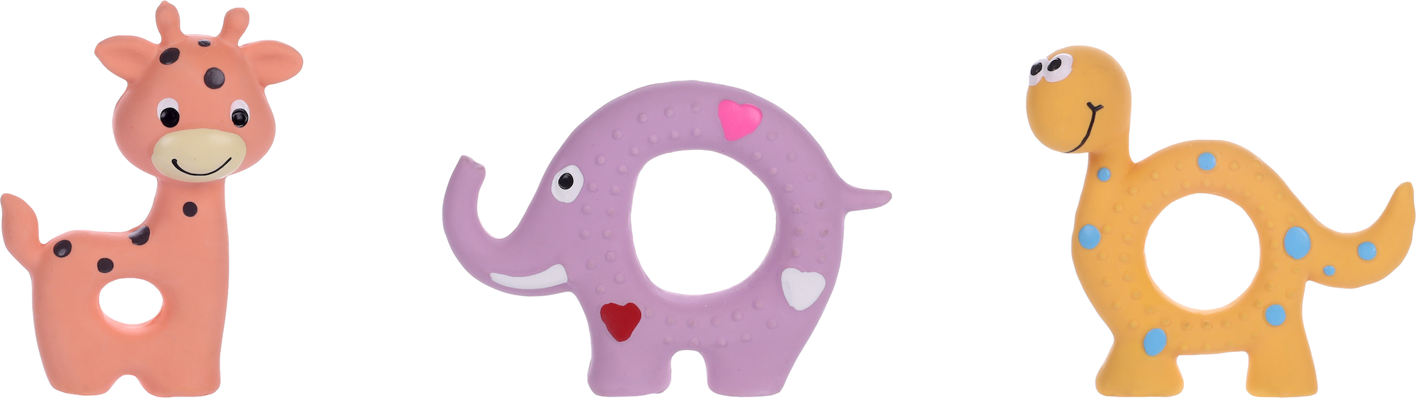Flamingo Speelgoed Diero Giraf & Olifant & Dinosaurus Meerdere kleuren