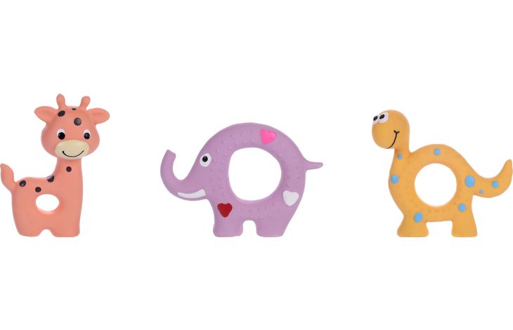 Flamingo Speelgoed Diero Giraf & Olifant & Dinosaurus Meerdere kleuren