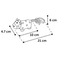 Flamingo Toy Sjan Cow & Giraffe with rope Multiple colours