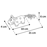 Flamingo Toy Sjan Cow & Giraffe with rope Multiple colours