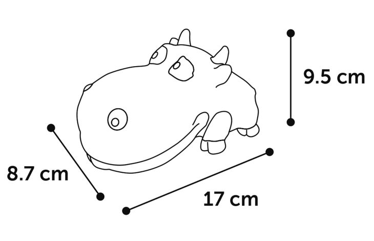 Flamingo Jouet Dundee Hippopotame & Crocodile Plusieurs couleurs
