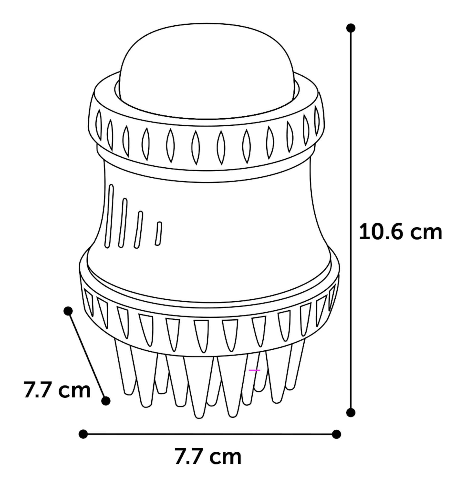 Flamingo Cepillo de masaje & Cepillo de limpieza Hilda