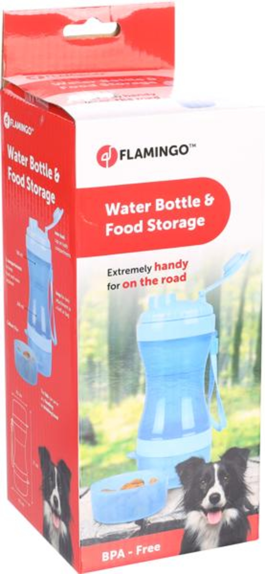 Flamingo Taza de viaje Bassie Azul