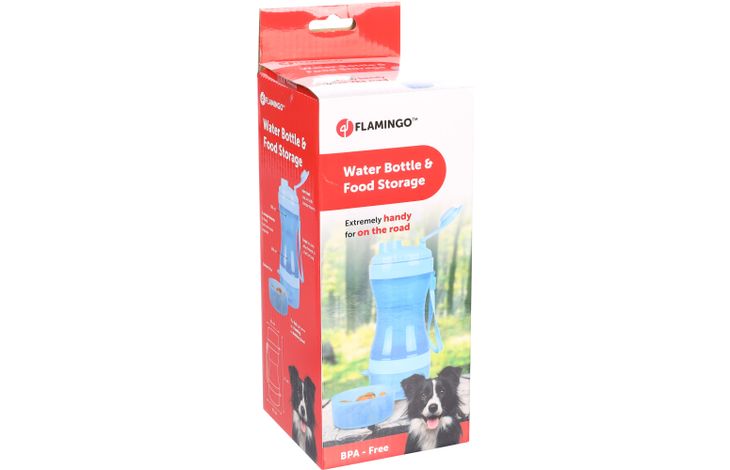 Flamingo Reisbeker Bassie Blauw