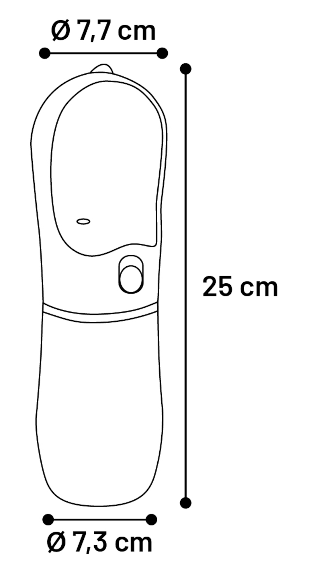 Flamingo Water dispenser Archie Round Grey