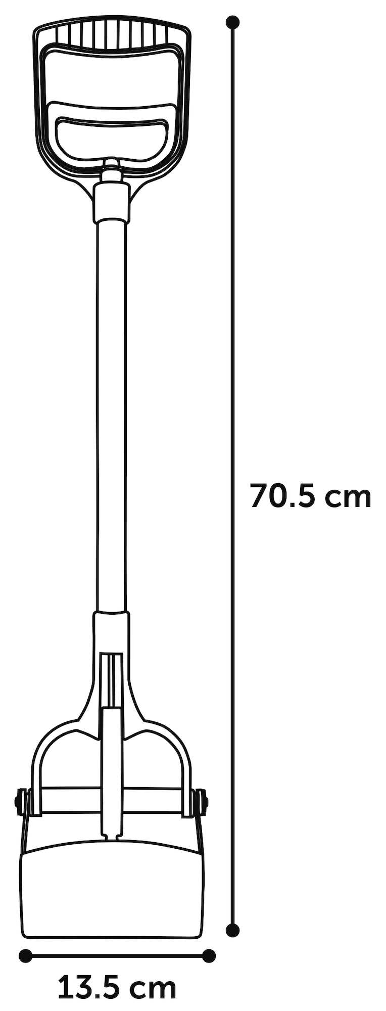 Flamingo Poop scoop Piper Grey & Black