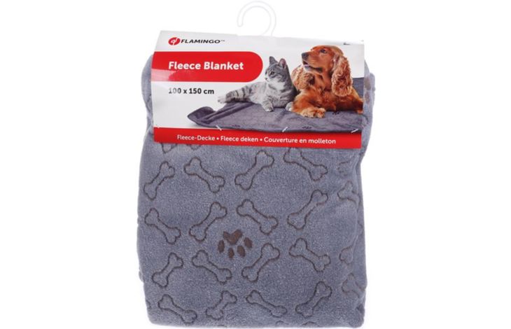 Flamingo Blanket Marva Rectangle Grey