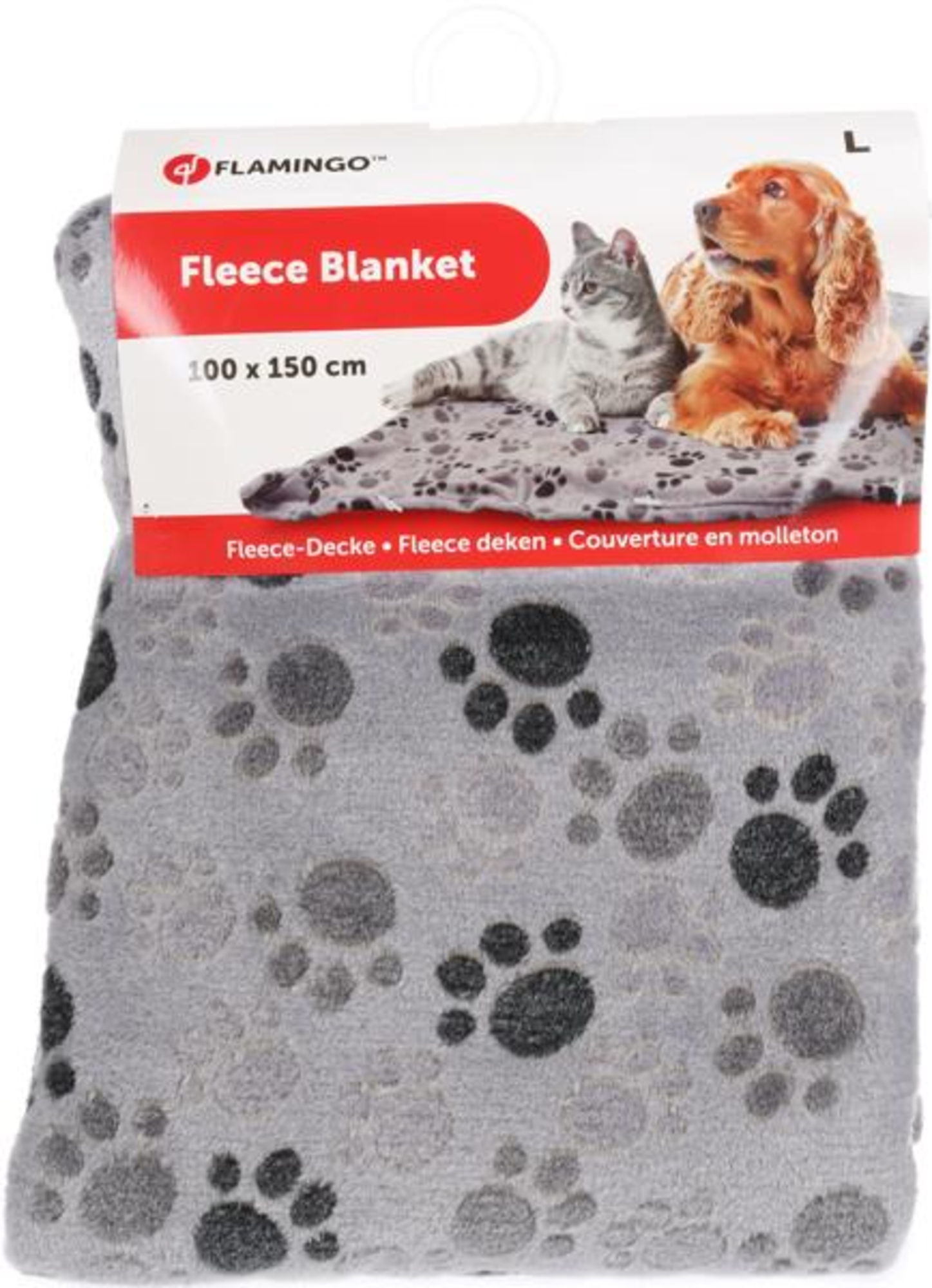 Flamingo Deken Pablo Rechthoekig Grijs