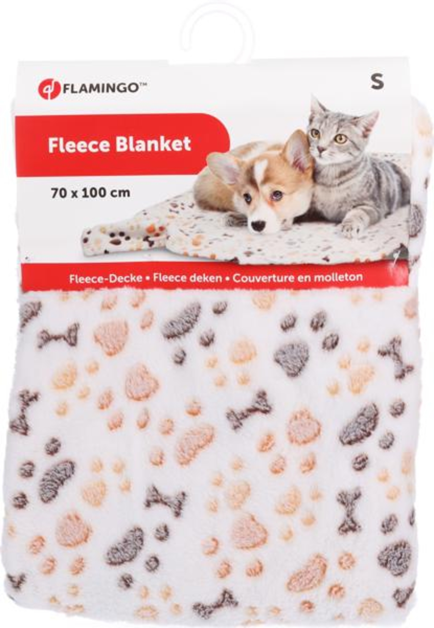 Flamingo Blanket Kiki Rectangle White