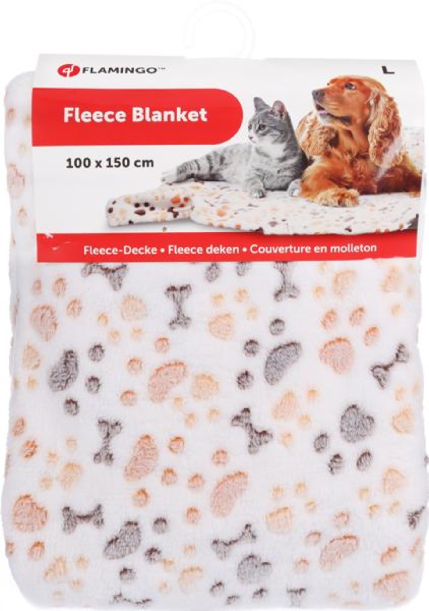 Flamingo Manta Kiki Rectángulo Blanco