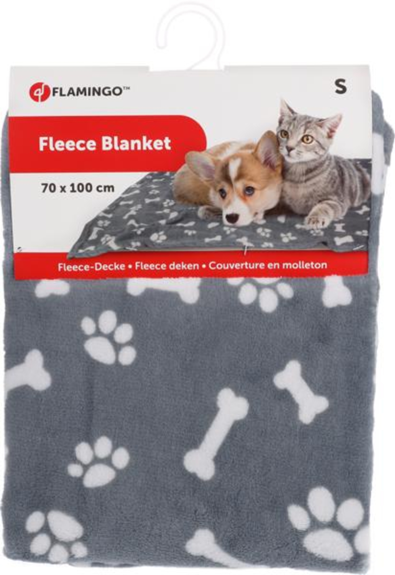 Flamingo Blanket Zuma Rectangle Grey